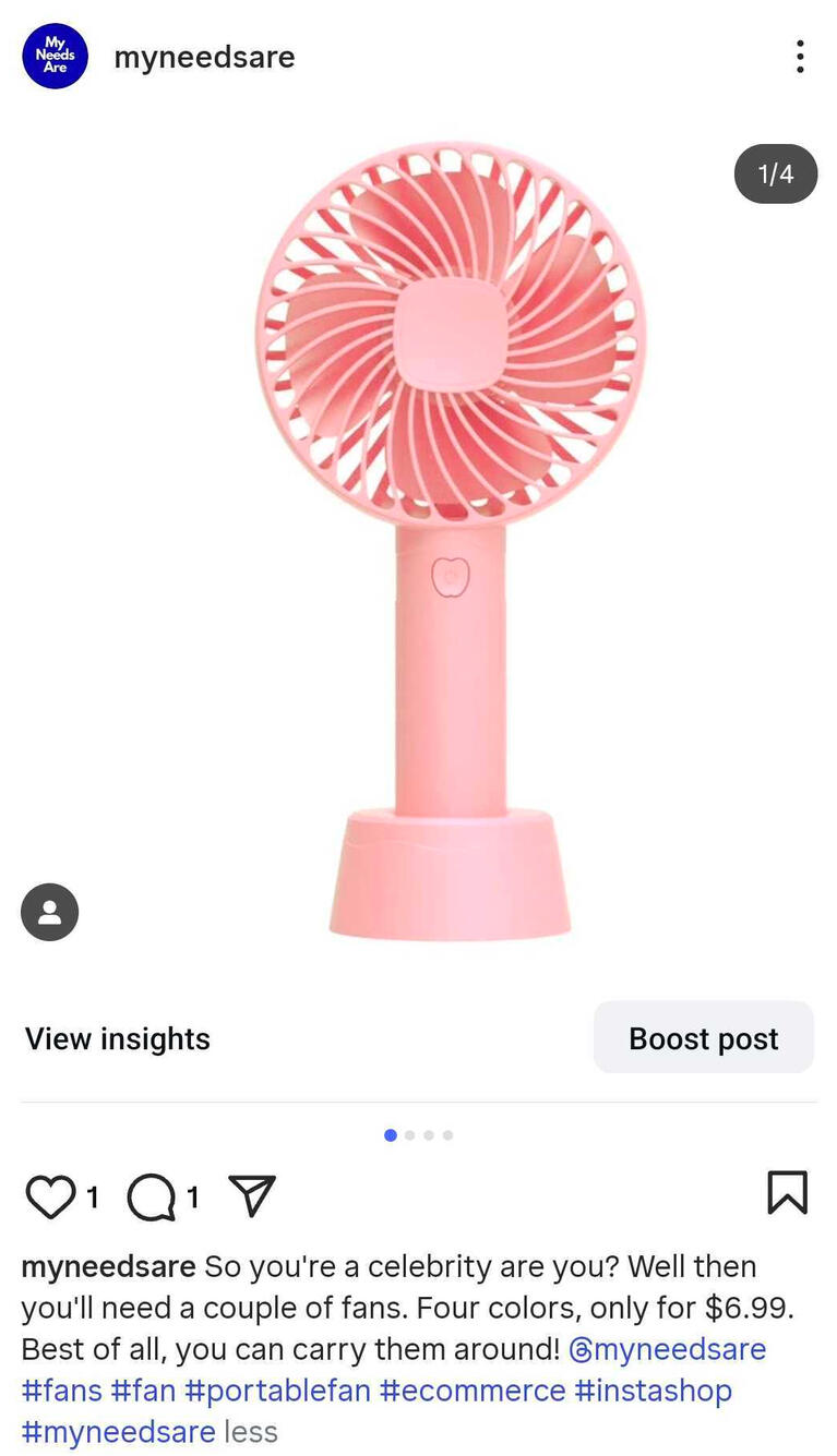My Needs Are IG Post